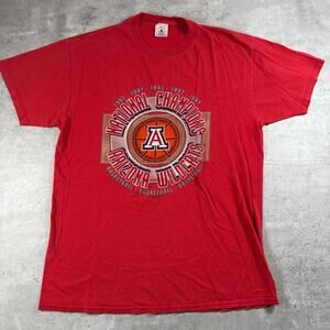 vintage 1997 university of arizona wildcats basketball champions tshirt size lg